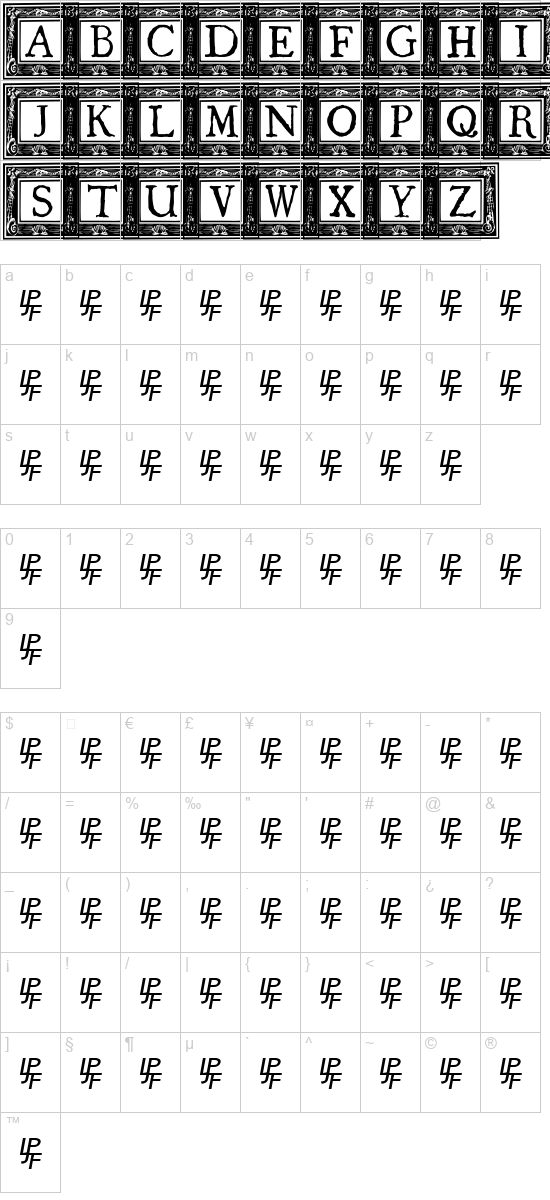 character map