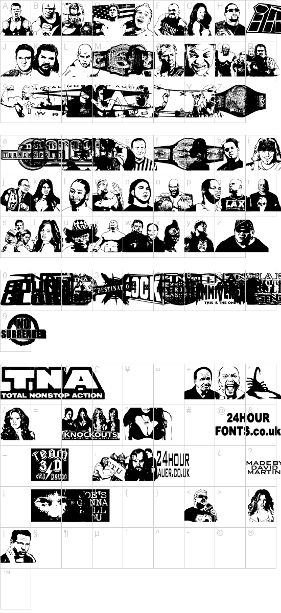 character map