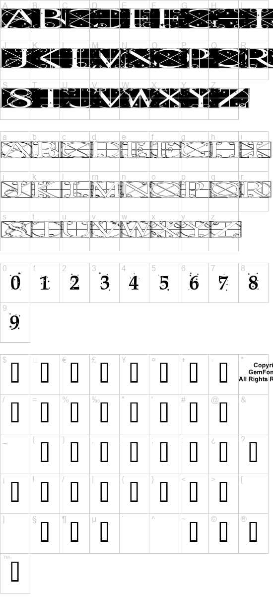 character map